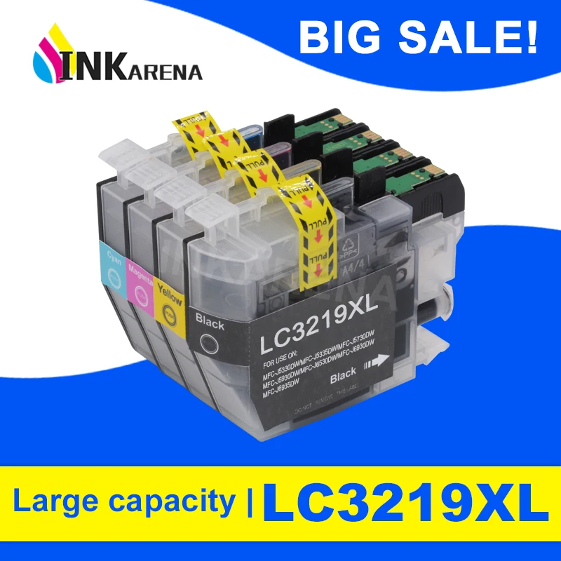 

INKARENA LC3219XL совместимый для Brother LC 3219 XL чернильные картриджи для Brother MFC-J5330DW MFC-J5335DW MFC-J5730DW MFC-J5930DW