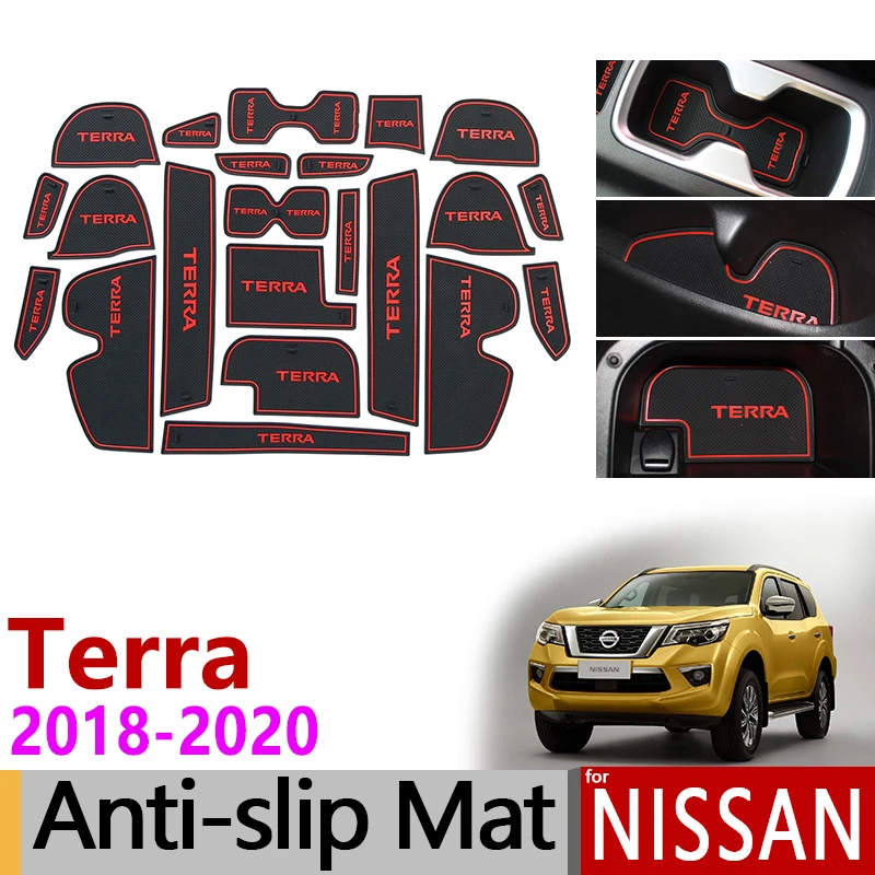 Автомобильный Гаджет коврик для Nissan Terra аксессуары гелевая накладка резиновые ворота Слот коврик чашки коврики Tapis Voiture