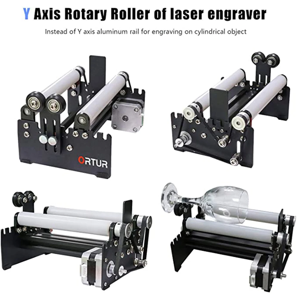 US $244.26 New Ortur Master 2 Fixed Focal 20W Powerful Laser Engraving Machine Engraver Cutter with Upgrad Version Y Axis Rotary Roller