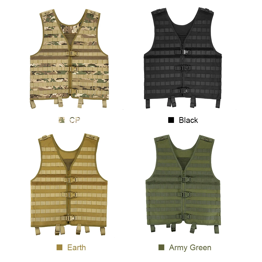 

Hot New Hunting Tactical Vest Outdoor Men's Molle Modular Vest Hunting Gear Carrier Vest with Hydration Pocket Wargame CS Vest