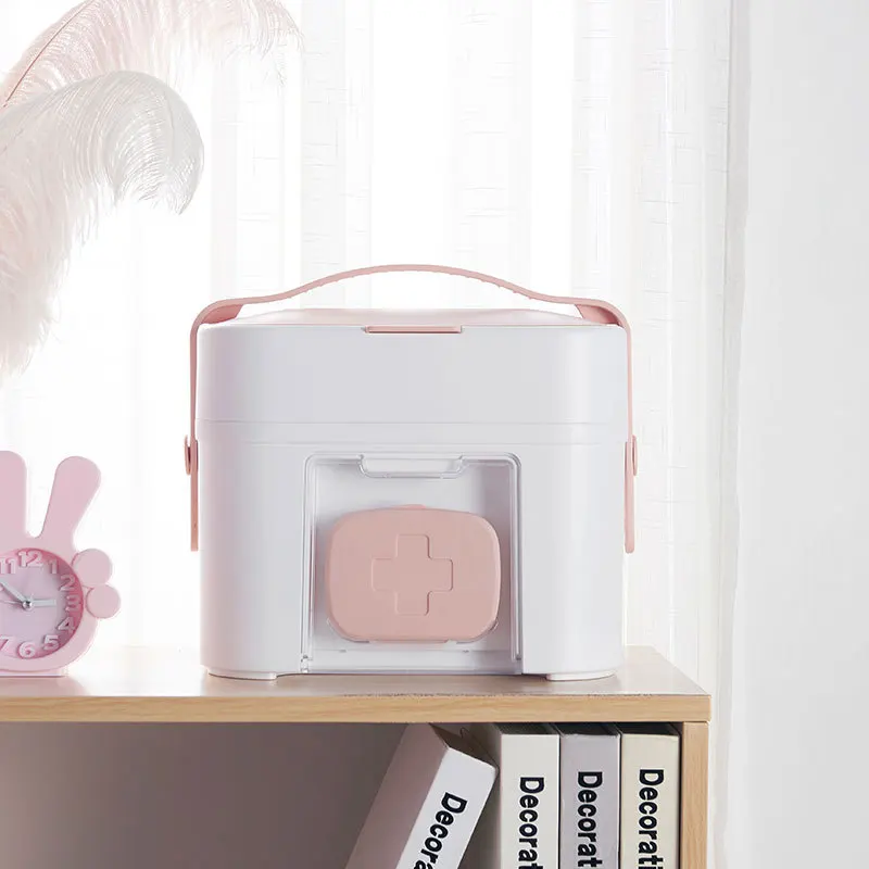  Household Large Capacity Medicine Chest Portable Wall-Mounted First-Aid Case Multi-Functional Stora