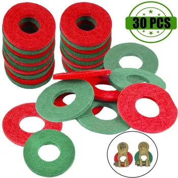 

30 pcs Battery Terminal Anti Corrosion Fiber Washers Battery Terminal Protector Pads Automobile Accessories Fiber Washers