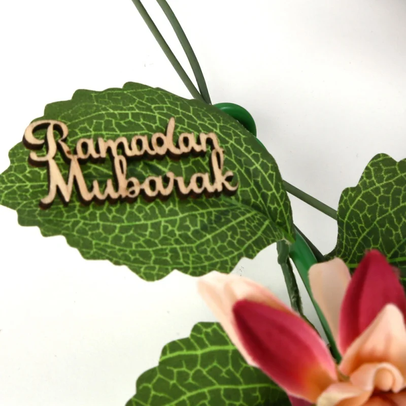 Деревянная подвеска EID Mubarak подставка для еды украшение дома подарок вечерние
