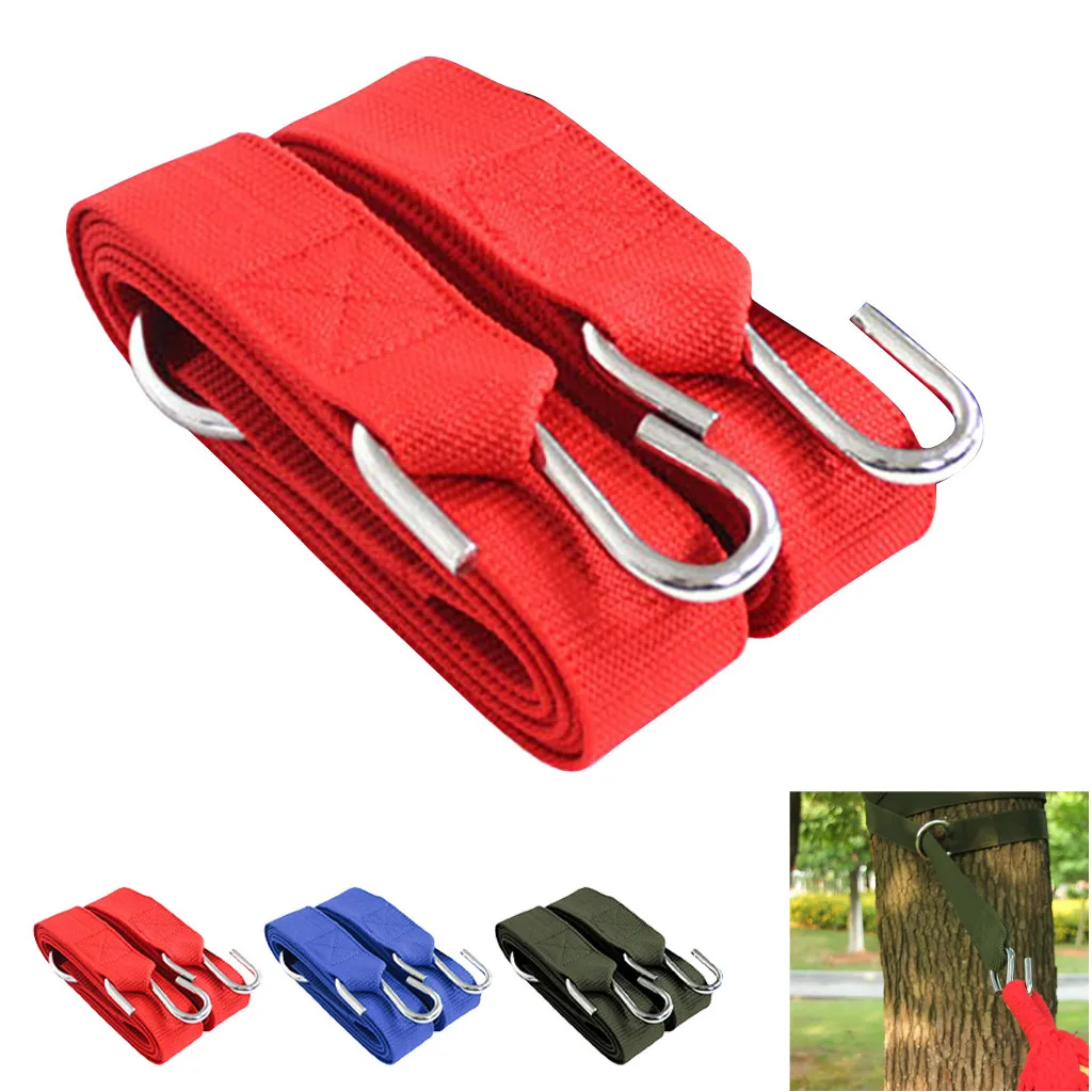 

Solid Strong Strap Tree Hanging Swing Kit High Quality Nylon Band Rope Hook For Outdoor Camping Tool Accesories #3
