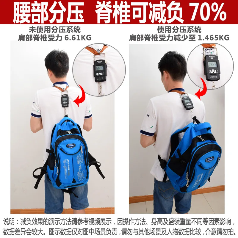 

School Bag Young STUDENT'S Children Grade Men's Shoulder 1-3-4-6 Virgin Have Spine-Backpack 6-12 a Year of Age Boy