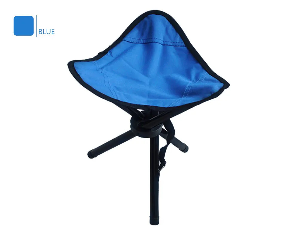 Outdoor Portable Camping Furnishings Fishing Chair Three Feet Beach Chair Foldable Tripod Stool Chair Garden Picnic Chair Small