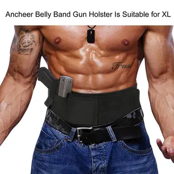 

Abdominal Band Glock Holster Gun Case Tactical Belly Pistolrfor Glock 17 19 22 Series and Most Pistol Handguns