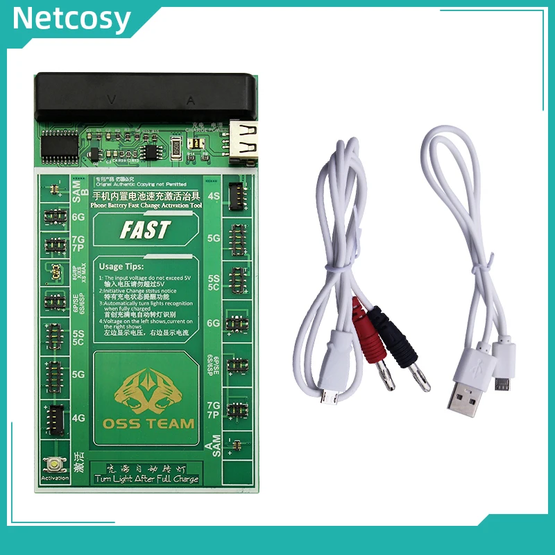 Netcosy Тестовый Кабель плата активации батареи для iphone X XR XS Max 8 8P 7P 6 s 6p SE 5s 5g 4 батарея