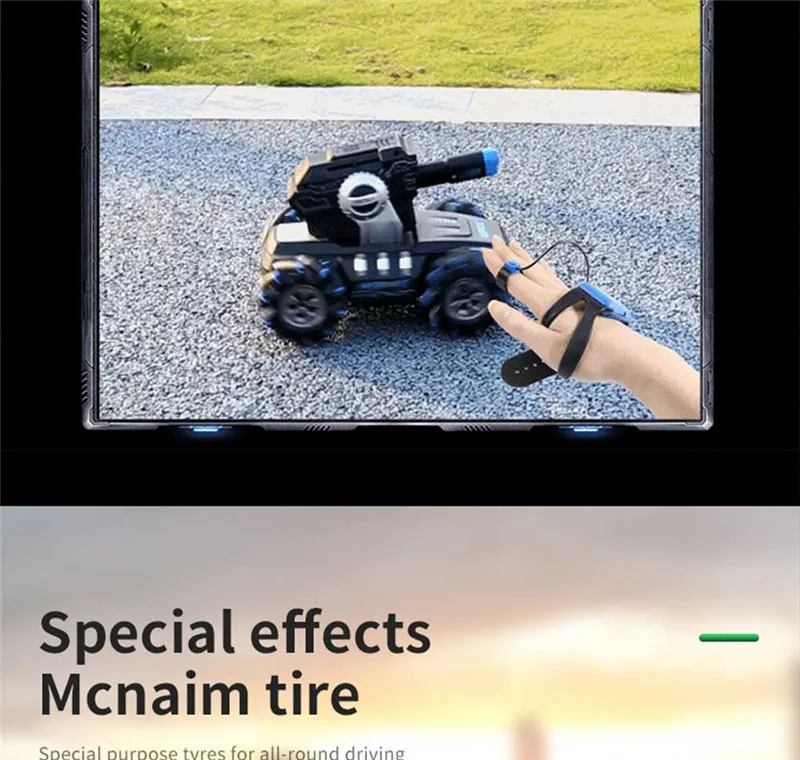 New Water Bomb Tank Car 2.4G Drift Launch Water Bomb Vehicle Gesture Watch Control Car 360 Degree Rotation Rc Stunt Car Toy