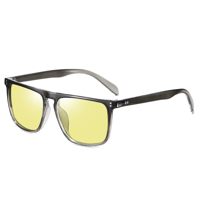 Gogeline фотохромные солнцезащитные очки для мужчин, Поляризованные, ночное видение, хамелеон, обесцвечивание, солнцезащитные очки для мужчин wo men - Цвет линз: grey yellow