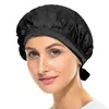 Hot Selling Woman Natural Silk Sleeping Cap Lightweight Breathable Help Sleeping Adult Night Protection Hair Adjustable Cap 5