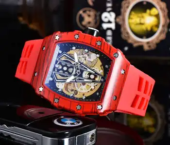 

RM Men's Watches Top Brand Luxury Alloy Case Tourbillon Automatic Mechanical Watch Men Male Rolexable Wristwatch Men