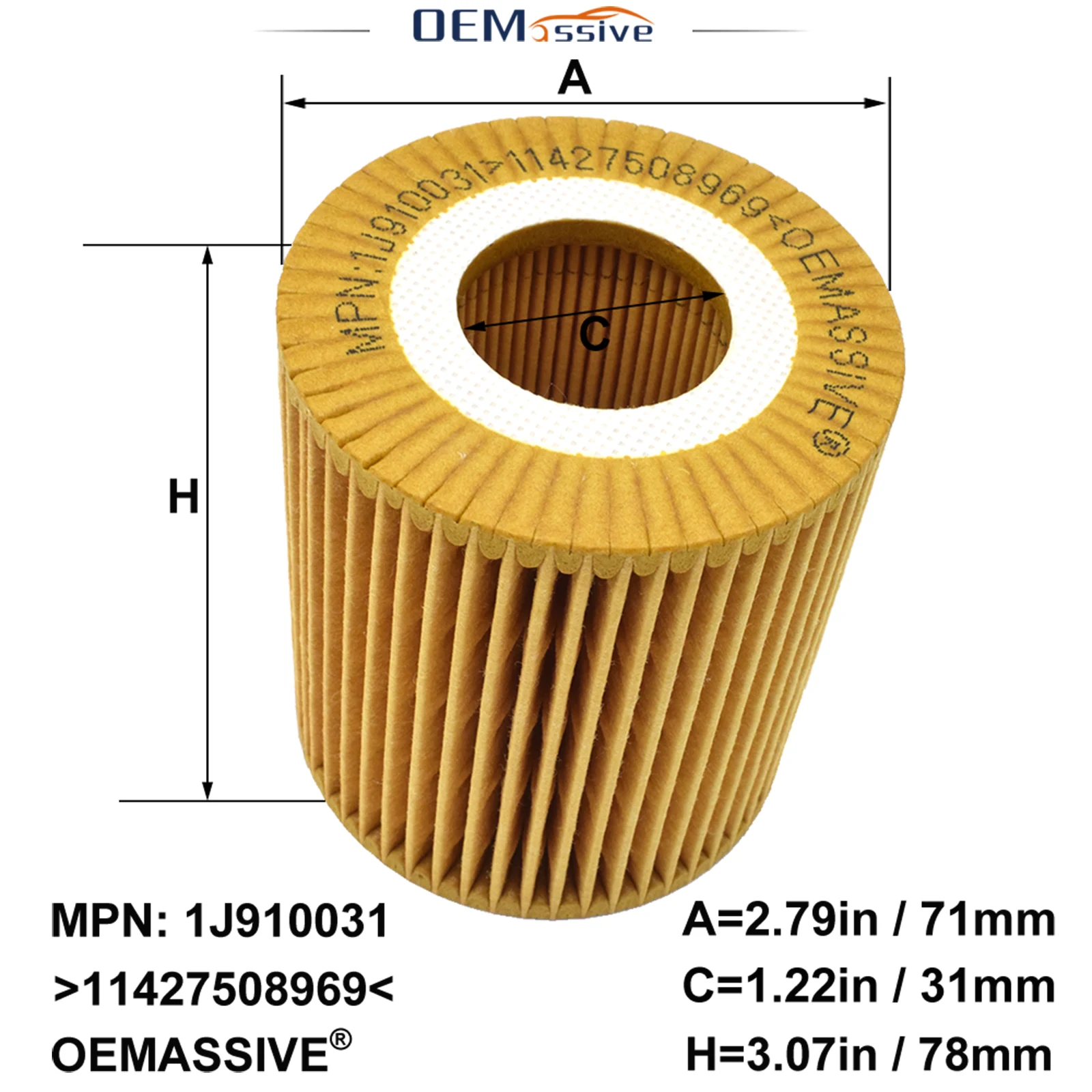 Oil Filter For BMW E46 E60 E81 E87 E82 E83 E84 E85 E88 E90 E91 E93 116i 118i 120i 316i 318i 320i 320si 318Ci 318TI 316TI 520i