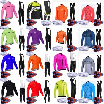 

Northwave STRAVA Winter Thermal Fleece Cycling Jersey Men long sleeve Set ropa ciclismo hombre MTB bike Cycling Clothing S63
