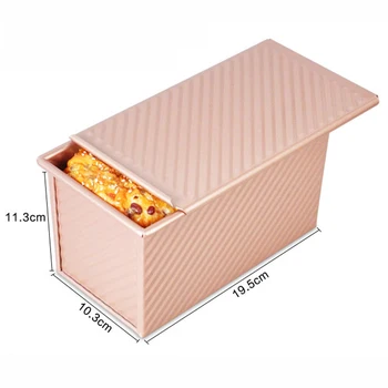 

Non-stick Mold Cake Loaf Toast Bread Baking Mould Bakeware Pan Box Gold 450g Loaf Pan Rectangle Toast Bread Mold Cake Mold