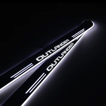 

LED Car Door Sill Scuff Plate Guard Moving Light for Mitsubishi Outlander 2013 2014 - 2018 2019 Auto Guard Protection Plate
