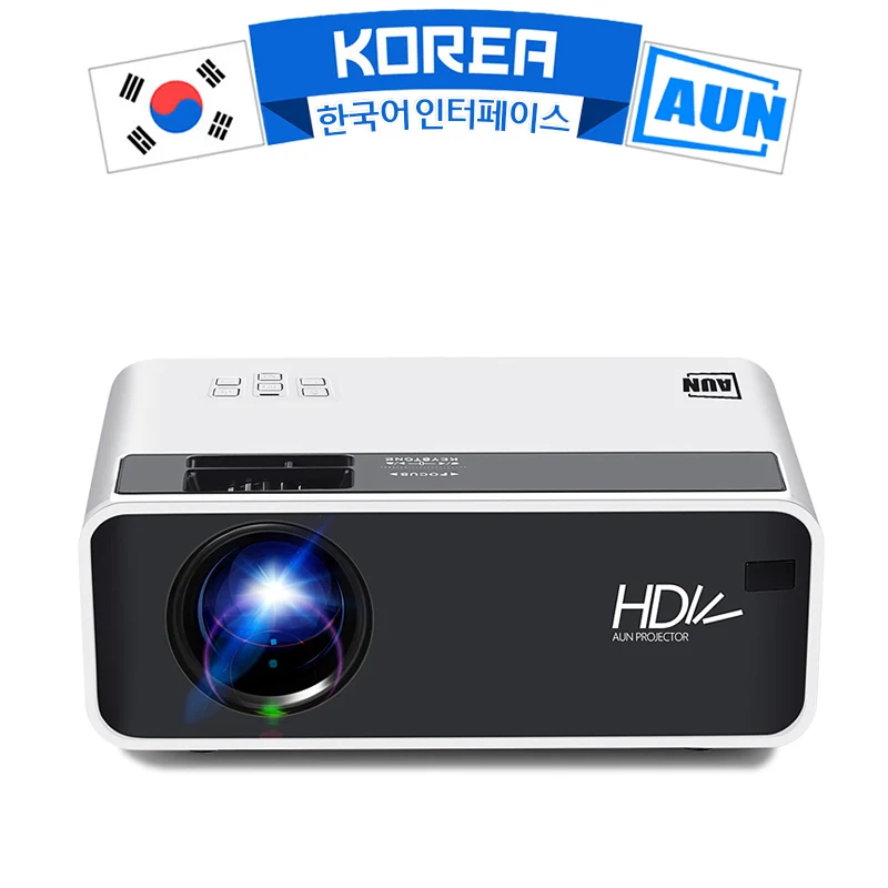  AUN LED MINI Projector D60 1280x720P Resolution Portable Home Cinema Support 3D Optional Android WI - 4000241858275