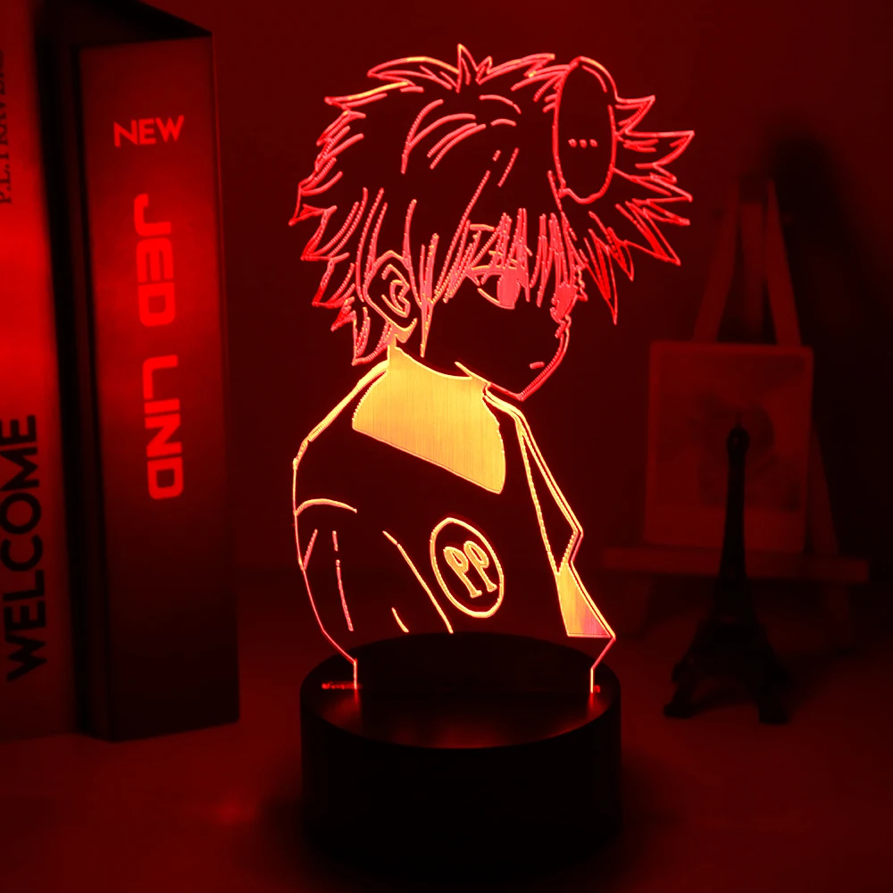 Аниме Охотник х СВЕТОДИОДНЫЙ Ночник светильник Killua Zoldyck фигурка изменение цвета
