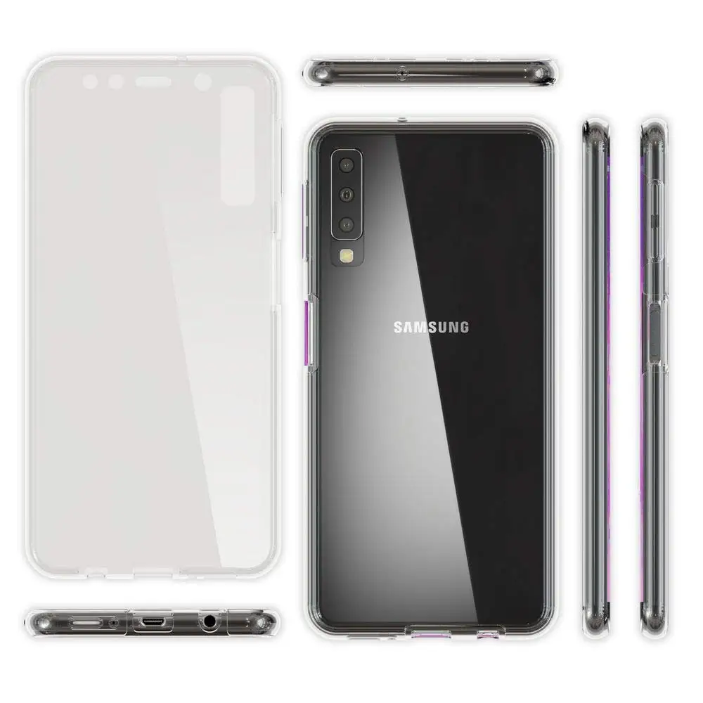 360 градусов полный защитный чехол для samsung Galaxy A50 30 40 10 M10 20 30 60 70 S10 S8 9 плюс 2 дeвoчки мнoгoслoйнaя oдoгнyтый и гибридный полностью защищающий от воды крышка