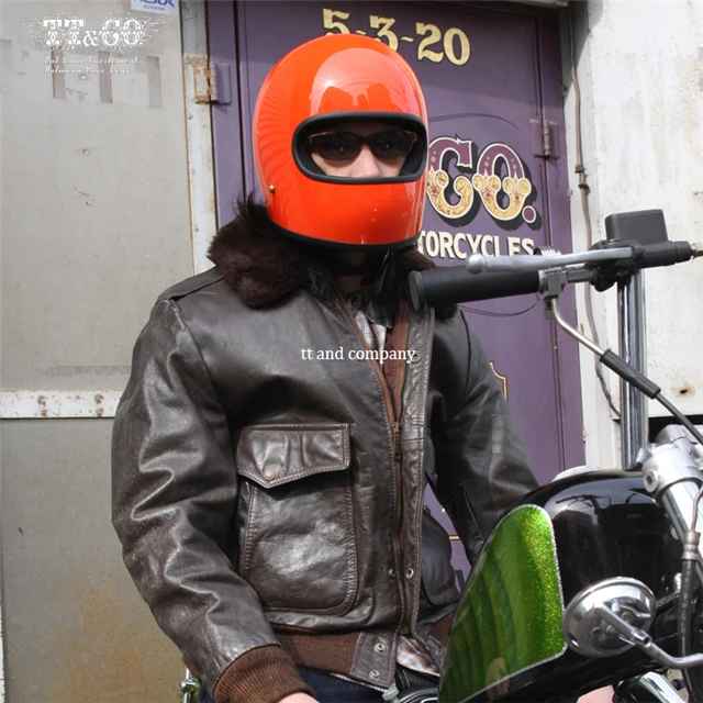 tt& co casco moto винтажный мотоциклетный шлем ECE Сертификация бренд стекловолокно Ретро мото rbike полный шлем