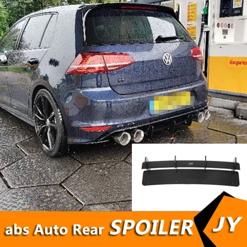 

For VW GOLF 7.5 R Body kit spoiler 2014-2017 For GOLF 7 R ABS Rear lip rear spoiler back Bumper Diffuser Bumpers Protector