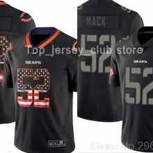 52 Новинка А+++ качественные мужские, женские, детские, молодежные, взрослые Джерси с медведями, Переводные Khalil Mack 006