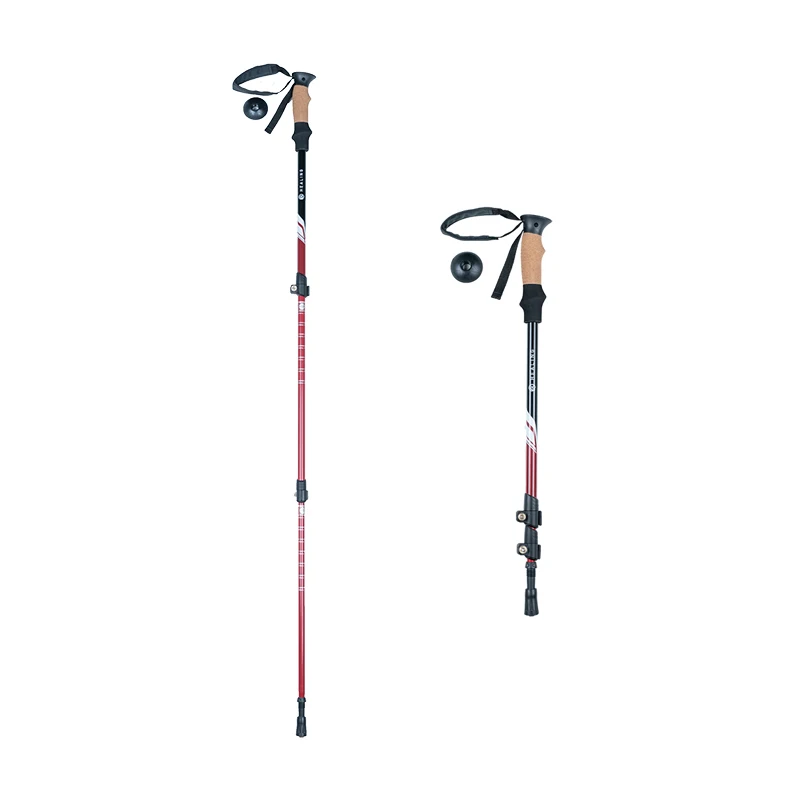 High Quality Aluminum Trekking Poles Hiking Sticks Outdoor Sports Camping Equipment Walking Stick Multifunctional | - Цена: 2 668,14 - 4 553,75 руб.