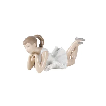 

NAO Ballet Figure Thoughtful. Sculpture Decoration Dance. Ballerina Porcelain