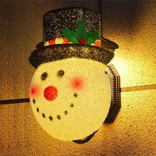 Christmas Snowman Porch Light Cover New Year 2022 Decoration Wall Lamp Lampshade Fits Standard Outdoor Porch Lamp Decor For Xmas