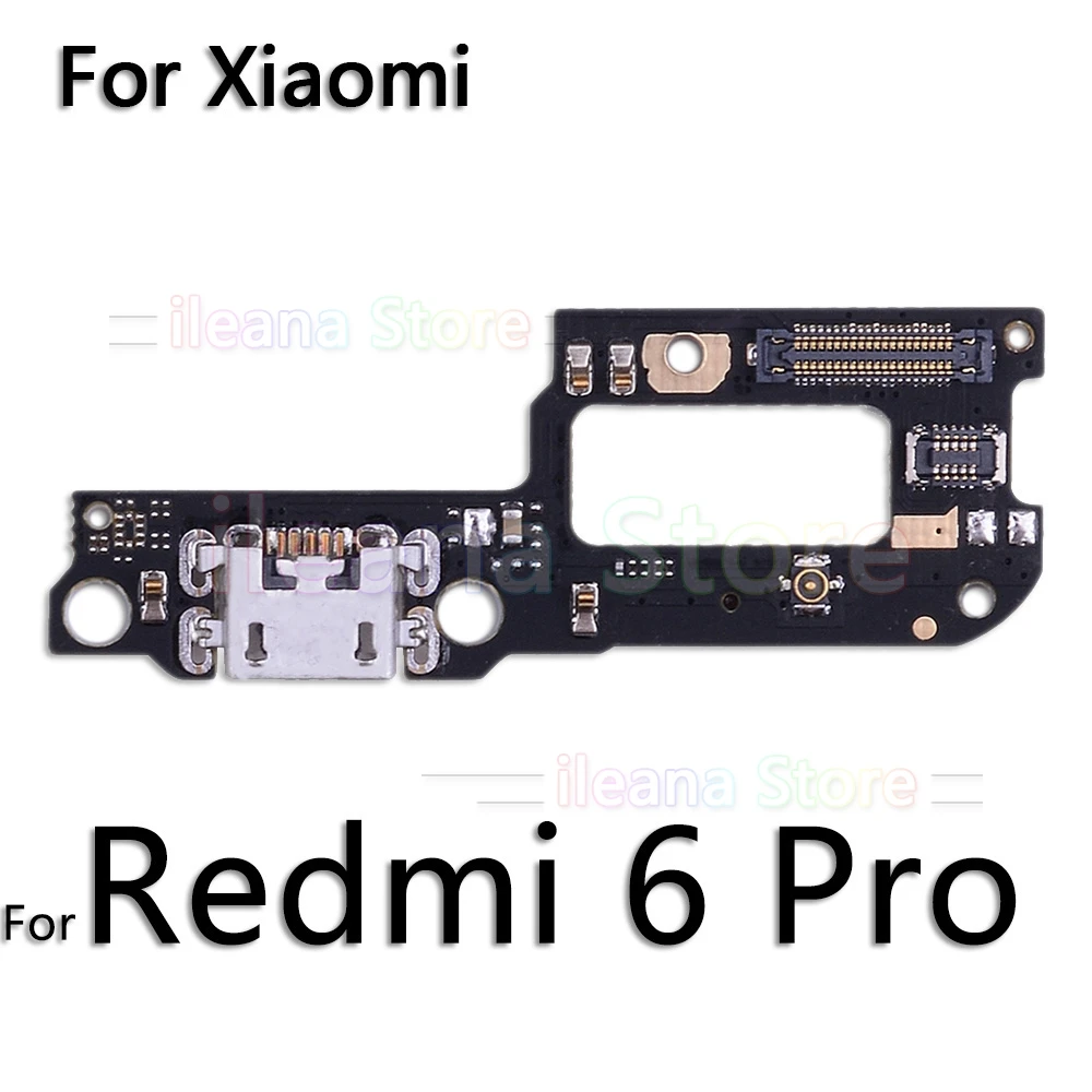 USB Дата зарядный порт зарядное устройство док-разъем гибкий кабель для Xiaomi mi красный mi Note 5 5A 6 7 Plus Pro глобальная Замена - Цвет: For Redmi 6 Pro