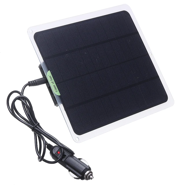 Kit de chargeur de batterie à panneau solaire, contrôleur solaire, cellules  solaires pour bateau, voiture, ordinateur portable, fournitures de batterie  d'extérieur, 12V, 20W, 1 PC - AliExpress