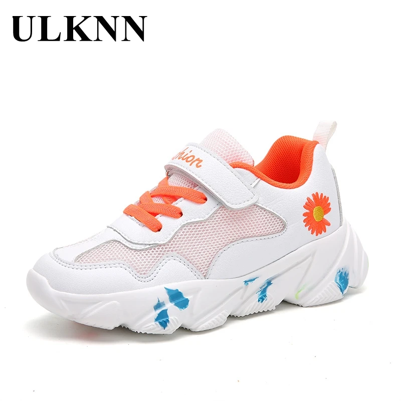 

ULKNN Autumn Fashion Children Casual Shoes Baby Boys Girls Sneakers Kids Running Shoes Kids Brand Sport White Shoes Rubber Solid