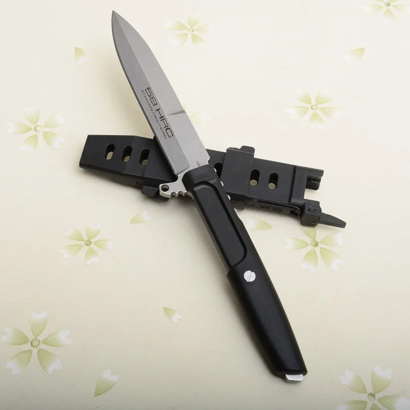 Good straight MAMBA Camping knife D2 Blade nylon + glass fiber fixed hunting knives outdoor survival tactical pocket EDC Tool