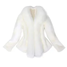 Шикарное Женское пальто из искусственного меха, элегантное плотное теплое пальто, новая модная верхняя одежда, куртка из искусственного меха, утолщенные тонкие вечерние зимние теплые уличные куртки
