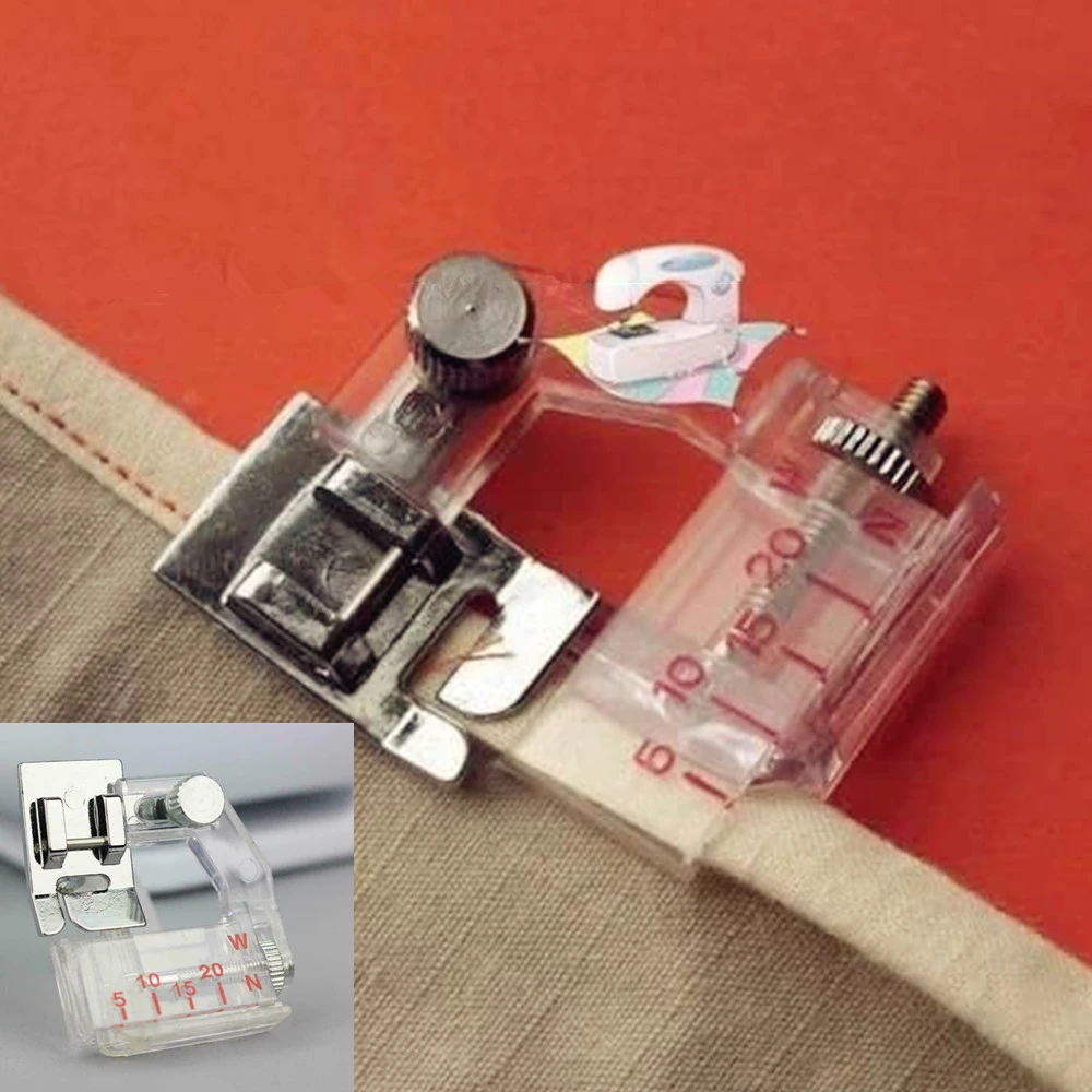 needle arts and crafts Adjustable Bias Tape Binding Foot Snap On Presser Foot 6290  For Brother and Most of Low Shank Sewing Machine Accessories punch needle embroidery rug