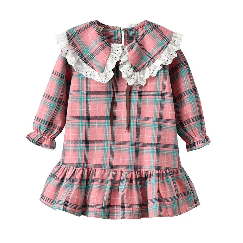 Sodawn Kids Girl Clothes Girl Dress Winter Baby Girl Clothing Sets Infant Toddler Costume Vest+Plaid Dress 2pcs Clothing Sets