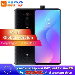 Глобальная версия mi 9T (Red mi K20) 6GB 128GB Смартфон Snapdragon 730 48MP задняя камера всплывающая фронтальная камера 6,39 "AMOLED