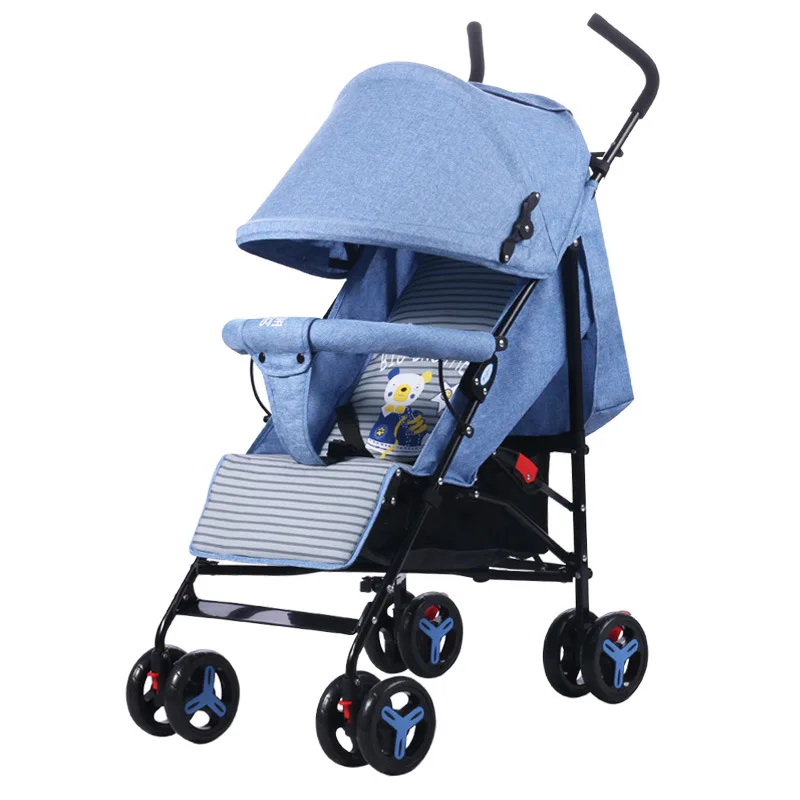 

Baby Stroller Ultra Light Portable Folding Trolley Children Shock Absorbers Can Sit Reclining Baby Carriage Newboen Cart