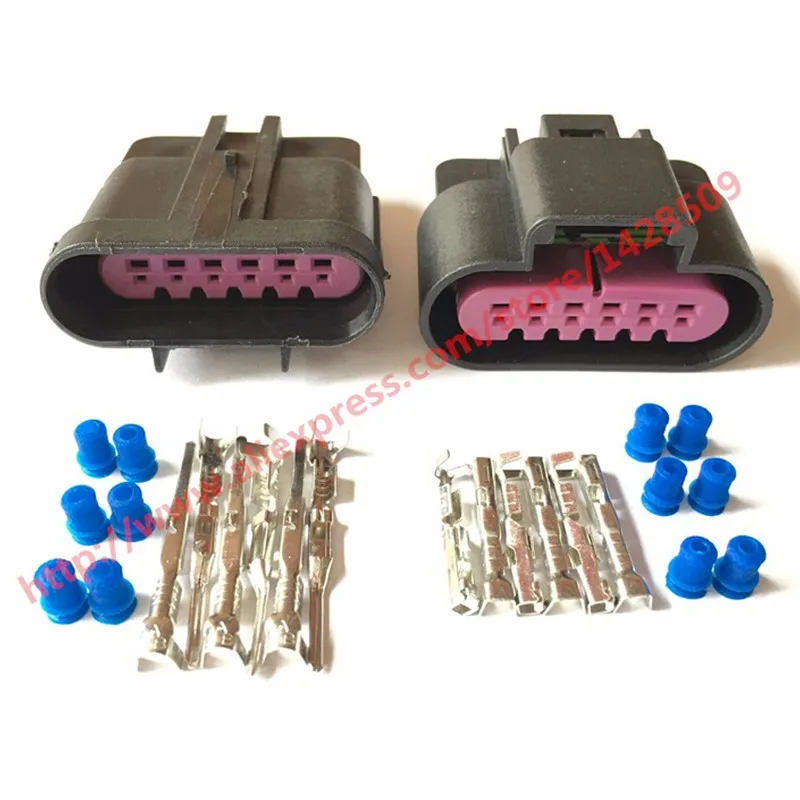5 Sets 6 Pin Waterproof Female Male Car Connector 15326829 15397577 For LS3 LS7 CTS-V Accelerator Pedal Position Sensor Plug |