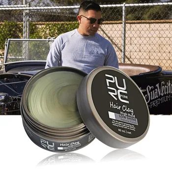 

Fashion Hair Styling Daily Use Mens Clay Coloring High Hold Low Shine Hair Styling Wax 80ml New