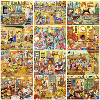 

Evershine 5D DIY Diamond Painting Store Cross Stitch Kit Diamond Embroidery Landscape Handmade Gift Home Decorations