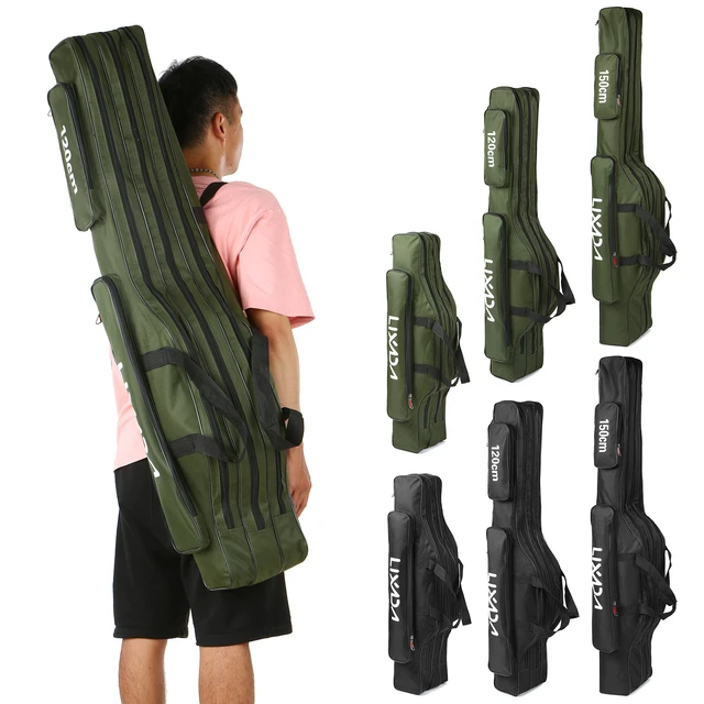 Outdoor 5 Fishing Rods Bag Shoulder Carrying Fishing Rod Holder Bag Tackle  Storage Bag Carp Fishing Accessories Fishing Backpack