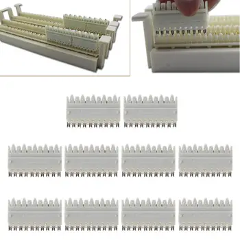 

10Pcs 110 type 5 Pairs Socket Rj45 Telephone Module for Distribution Frame Connection Spring Snaps Krone Article Voice Line Silv