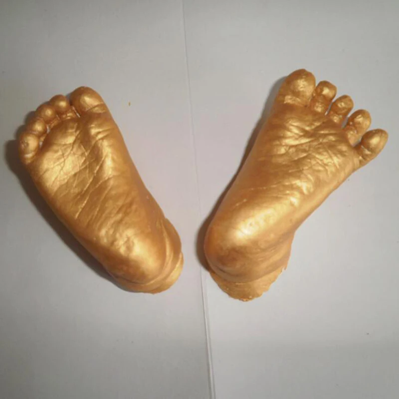 Handprint отпечаток ребенка руки ноги плесень литья порошок Набор печатает литой подарок