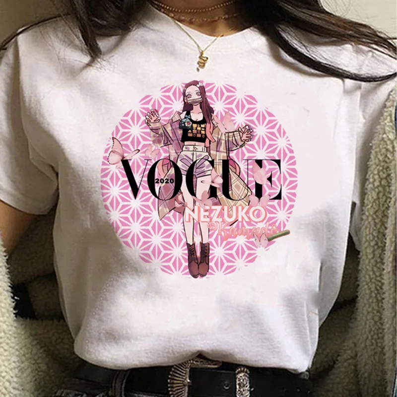 2022 Summer New Womens T-shirt Casual 3D Printing Japanese Anime Demon Slayer Lady's Short-Sleeved Cute Cartoon Printing T-Shirt t shirt oversize