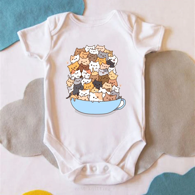 DERMSPE Lovely Newborn Baby Toddler Romper Girls Boys Short Sleeve Clothes Casual Cartoon Children Jumpsuit Outfit | Детская одежда и