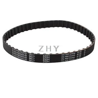 

250H 075 19.1mm Width 50 Teeth CNC Timing Belt Black for Stepper Motor