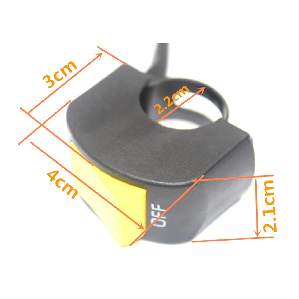 Motorcycle ATV Bike 7/8 Handlebar Headlight LED Spot Light Lamp Stop Switch