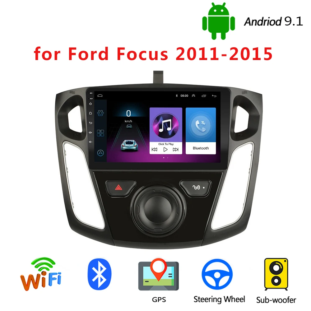 9 дюймов Android 1 мультимедийный плеер автомобильное радио для 2011 2012 2013 2015 Ford Focus