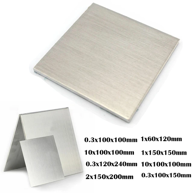 Plaque d'aluminium plat pour application électrique DIY, effet de  protection, épaisseur 0.3-2mm, 1x300x300mm, 0,5x100x100mm - AliExpress